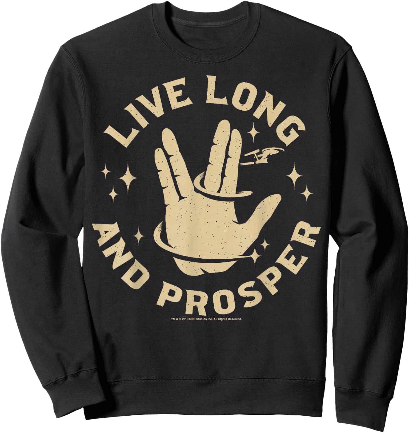 Star Trek: The Original Series Tarot Live Long and Prosper Sweatshirt - Sweatshirt | Black
