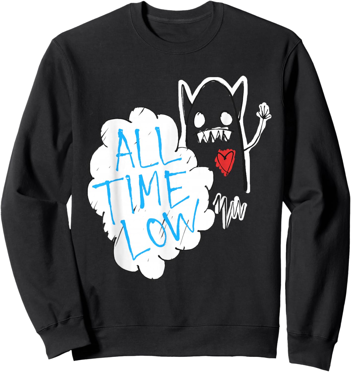 All Time Low Monster Heart Sweatshirt - Sweatshirt | Black