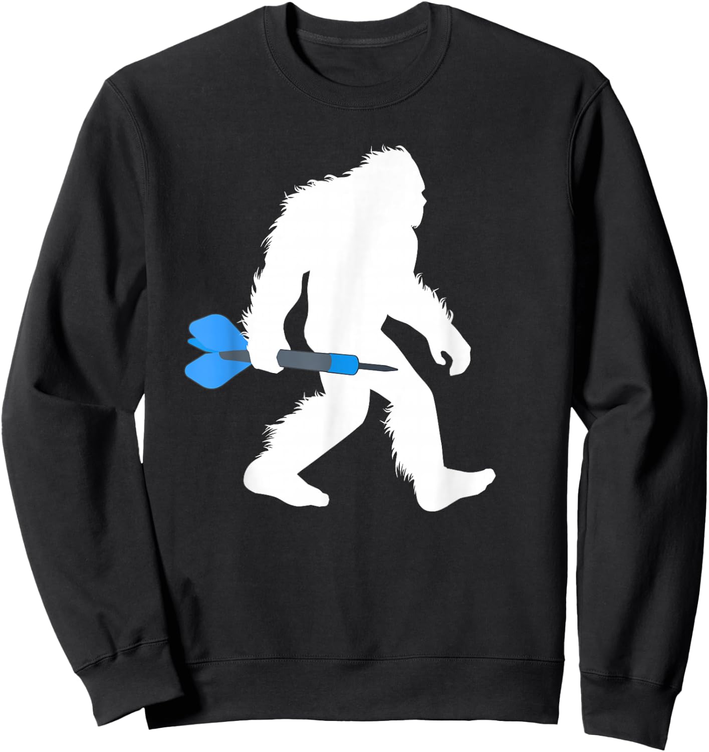 Bigfoot Darts Player Dartsmith Sasquatch Dartist Sweatshirt - Sweatshirt | Black