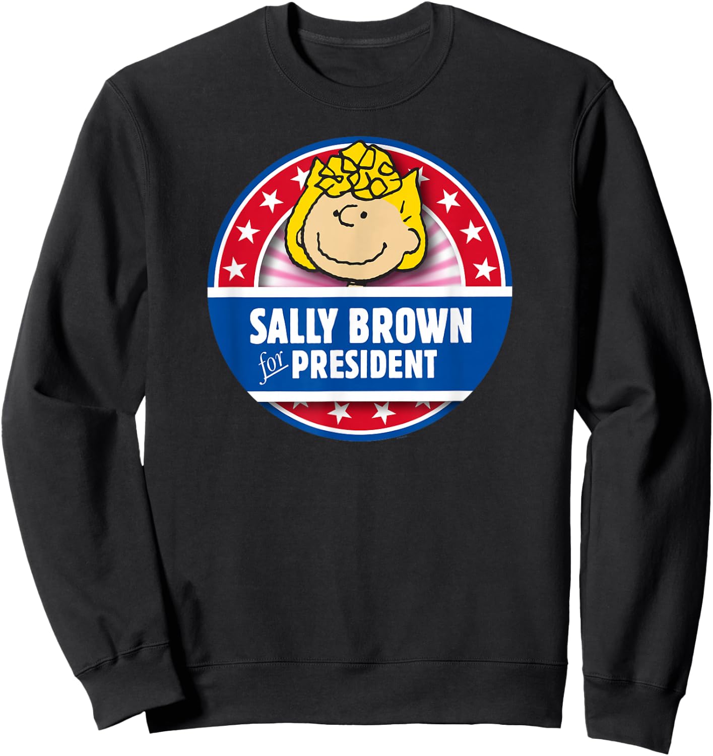 Peanuts Sally Brown For President Sweatshirt - Sweatshirt | Black