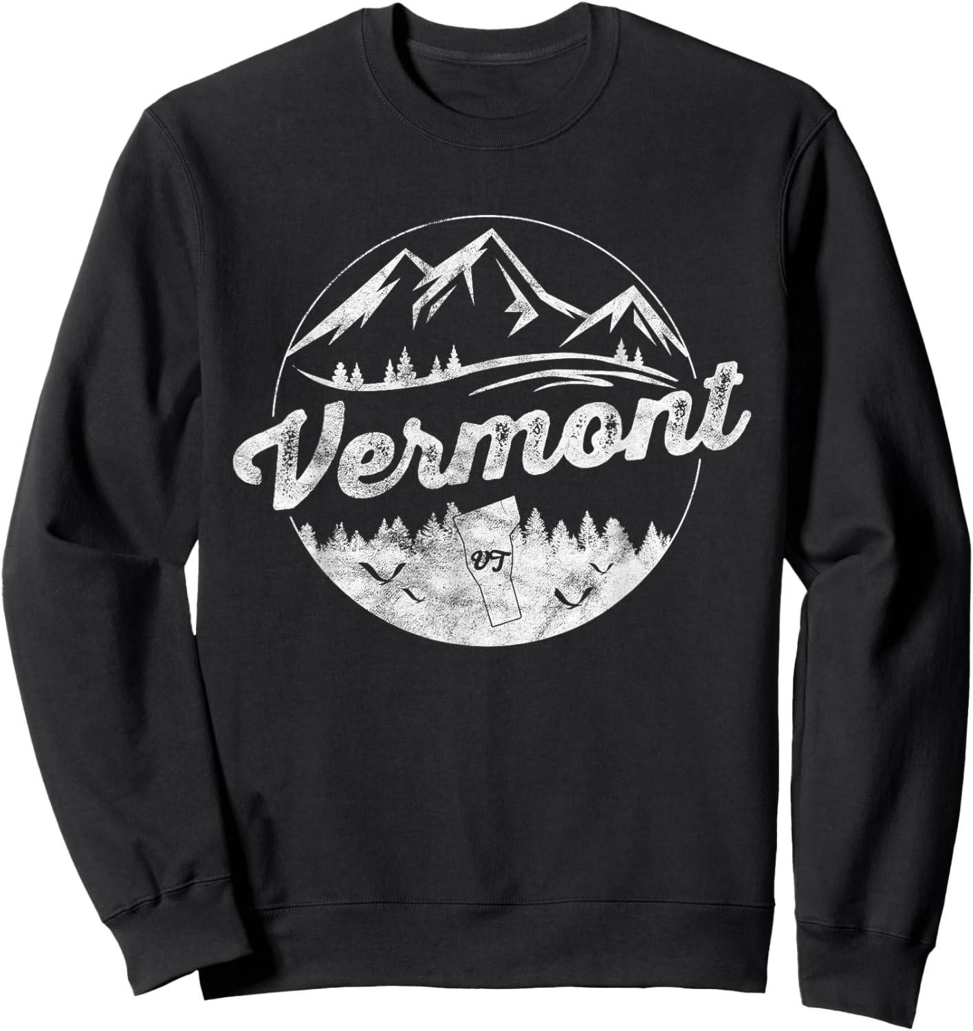 Vermont Emblem Vermont Sweatshirt - Sweatshirt | Black