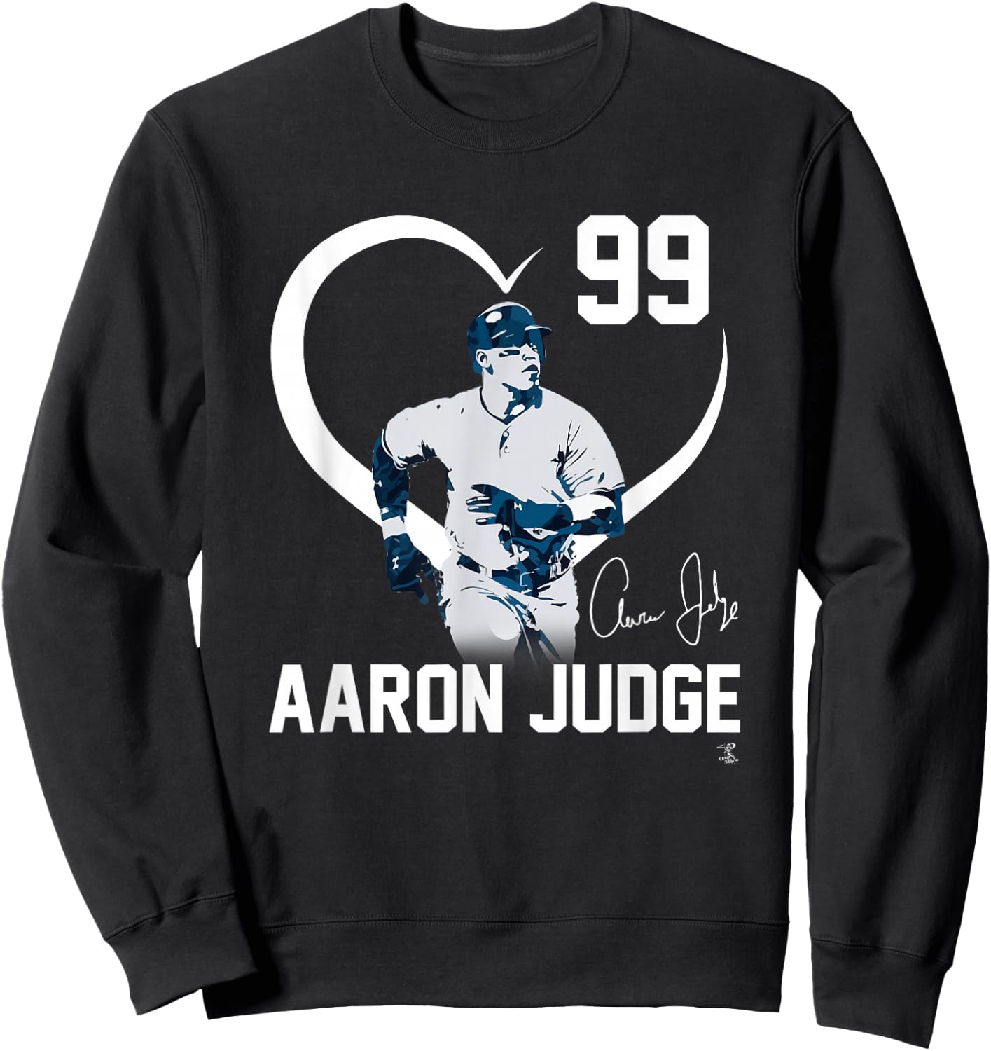 Aaron Judge Player Heart - Apparel Sweatshirt - Sweatshirt | Black