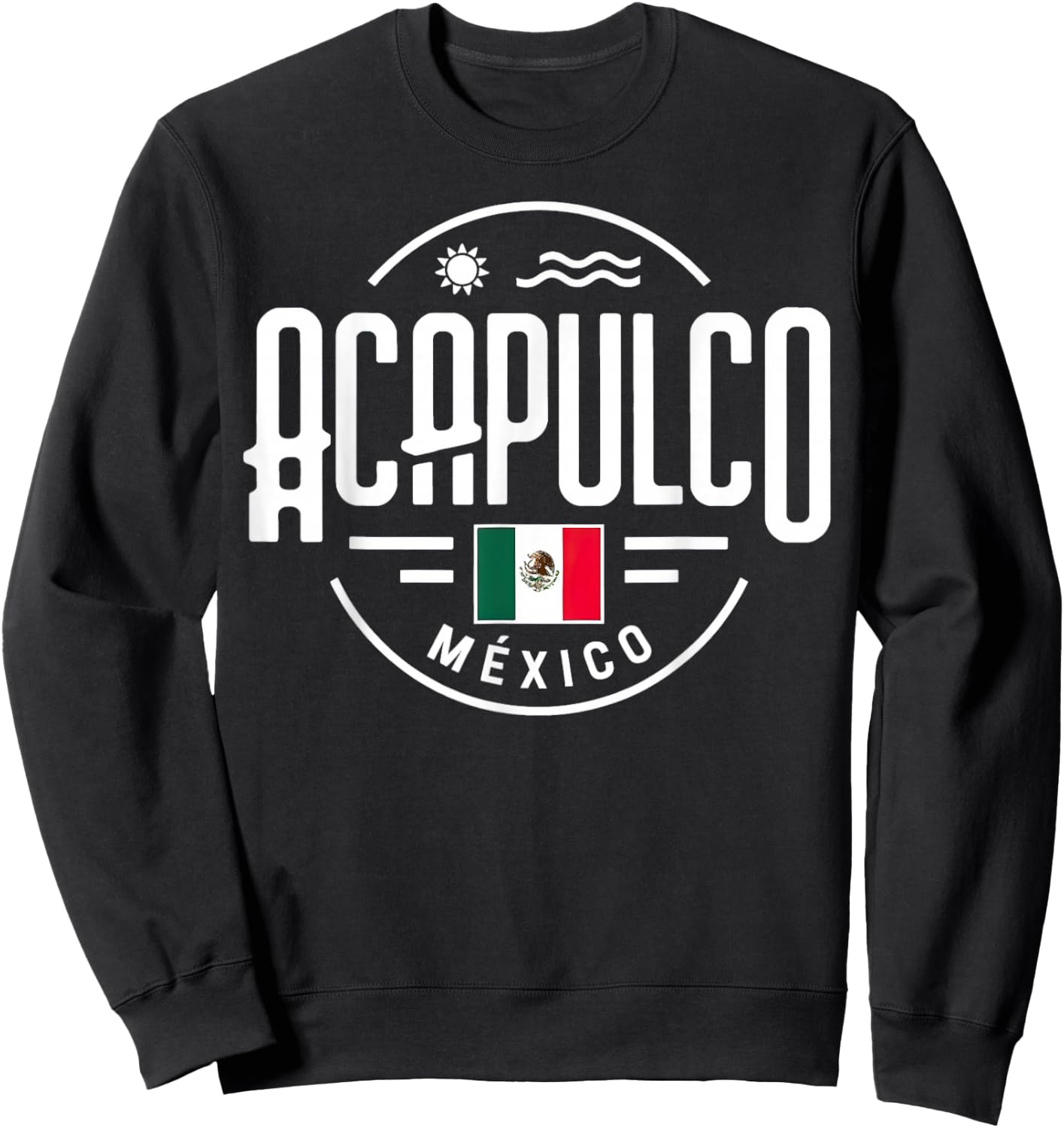Acapulco México City Mexico Beach Sun Sweatshirt - Sweatshirt | Black