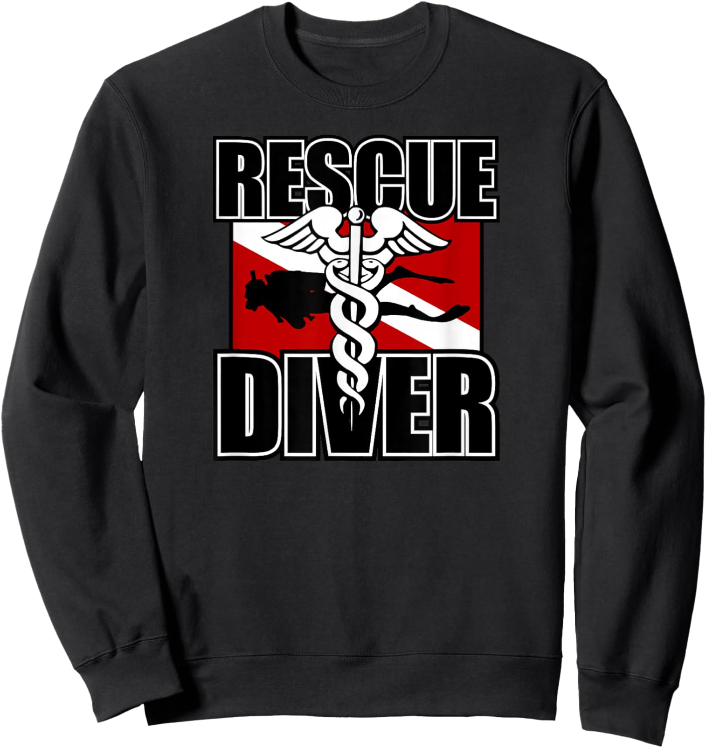 Rescue Diver Sweatshirt - Sweatshirt | Black