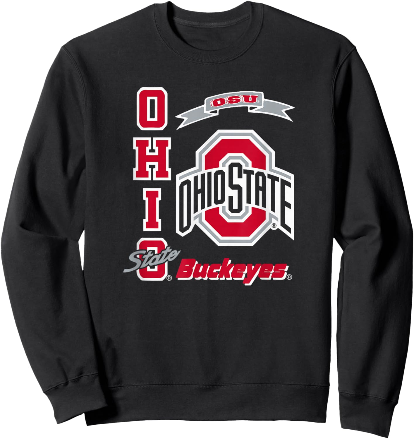 Ohio State Buckeyes Classic Black Officially Licensed Sweatshirt - Sweatshirt | Black