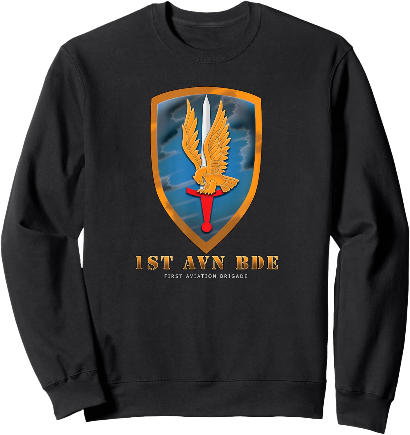 1st Aviation Brigade Sweatshirt - Sweatshirt | Black
