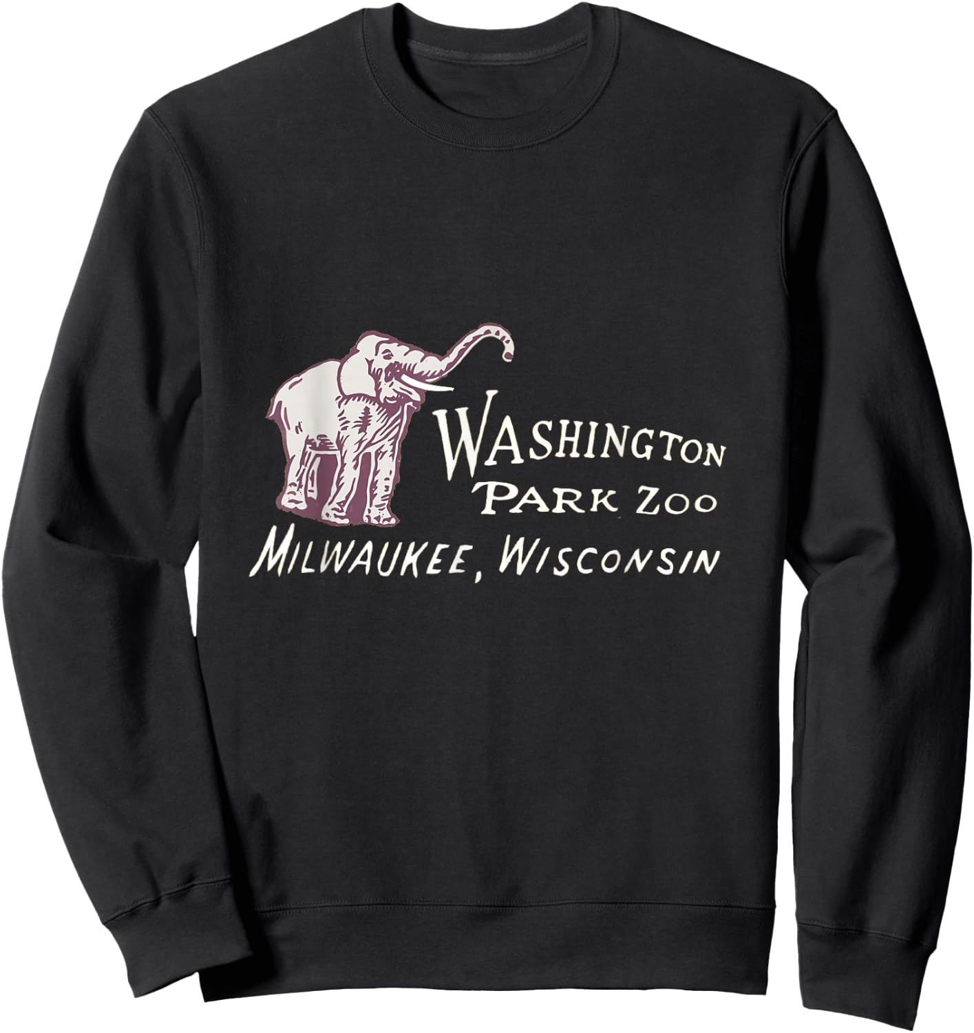 Washington Park Zoo Milwaukee design Sweatshirt - Sweatshirt | Black