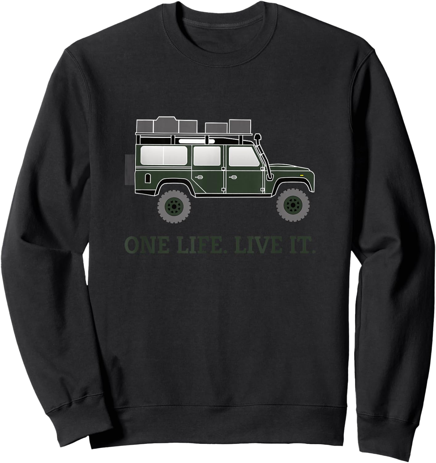 Defender Roof Tent Offroad 4x4 Travel Vehicle Sweatshirt - Sweatshirt | Black