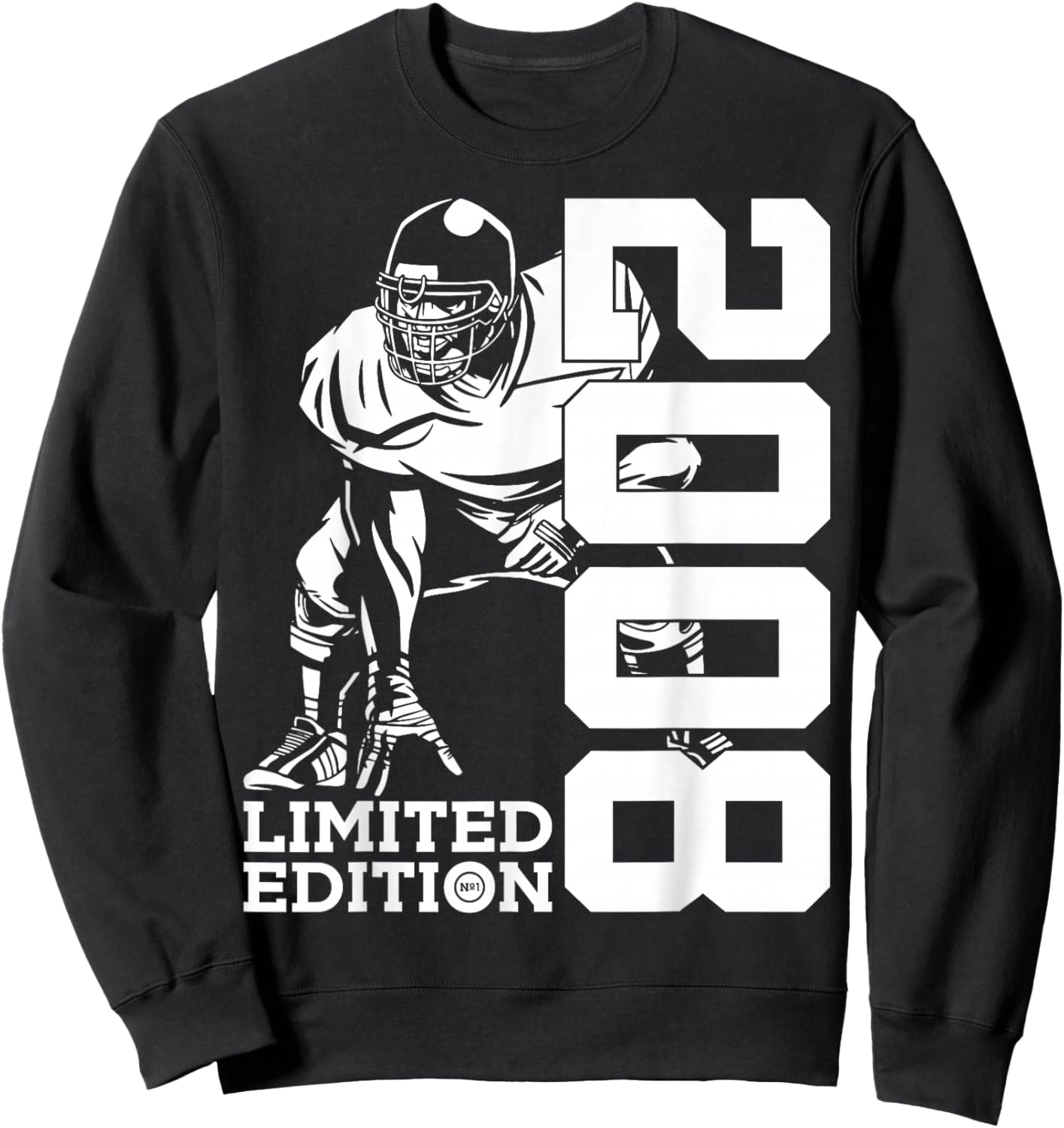 18th BIRTHDAY FOOTBALL LIMITED EDITION 2008 FOOTBALL Sweatshirt - Sweatshirt | Black