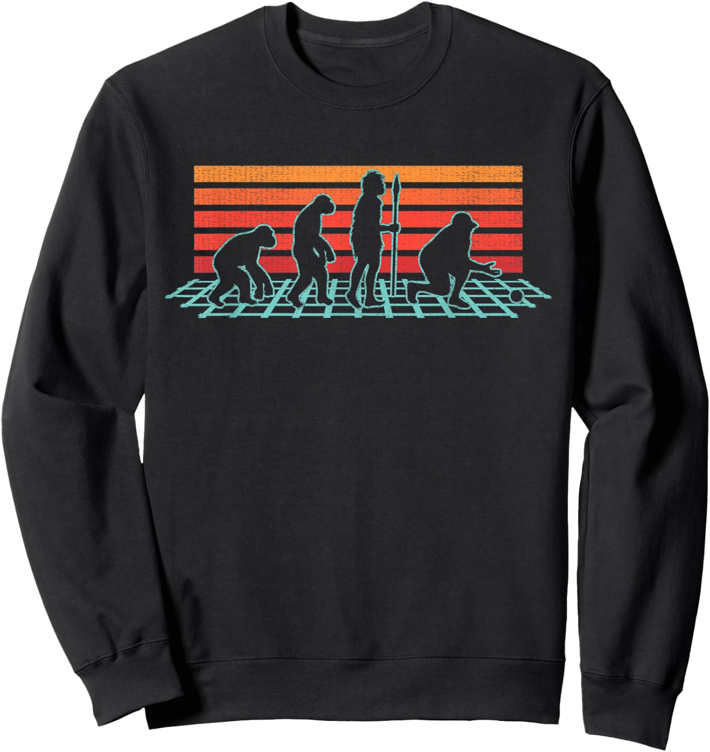 Bocce Retro Vintage 80s Style Bocci Funny Gift Sweatshirt - Sweatshirt | Black