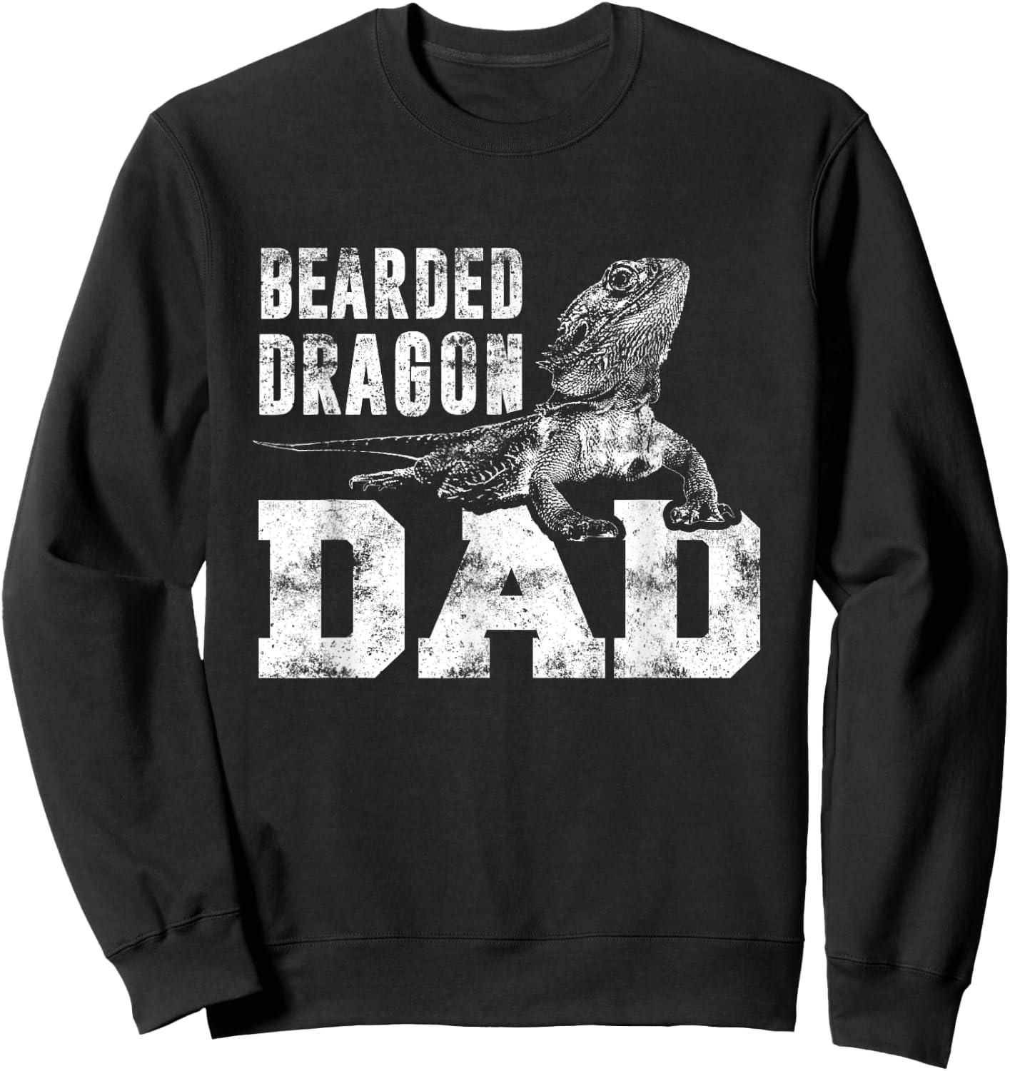 Bearded Dragons Agamen Lizards Bearded Dragon Father Sweatshirt - Sweatshirt | Black