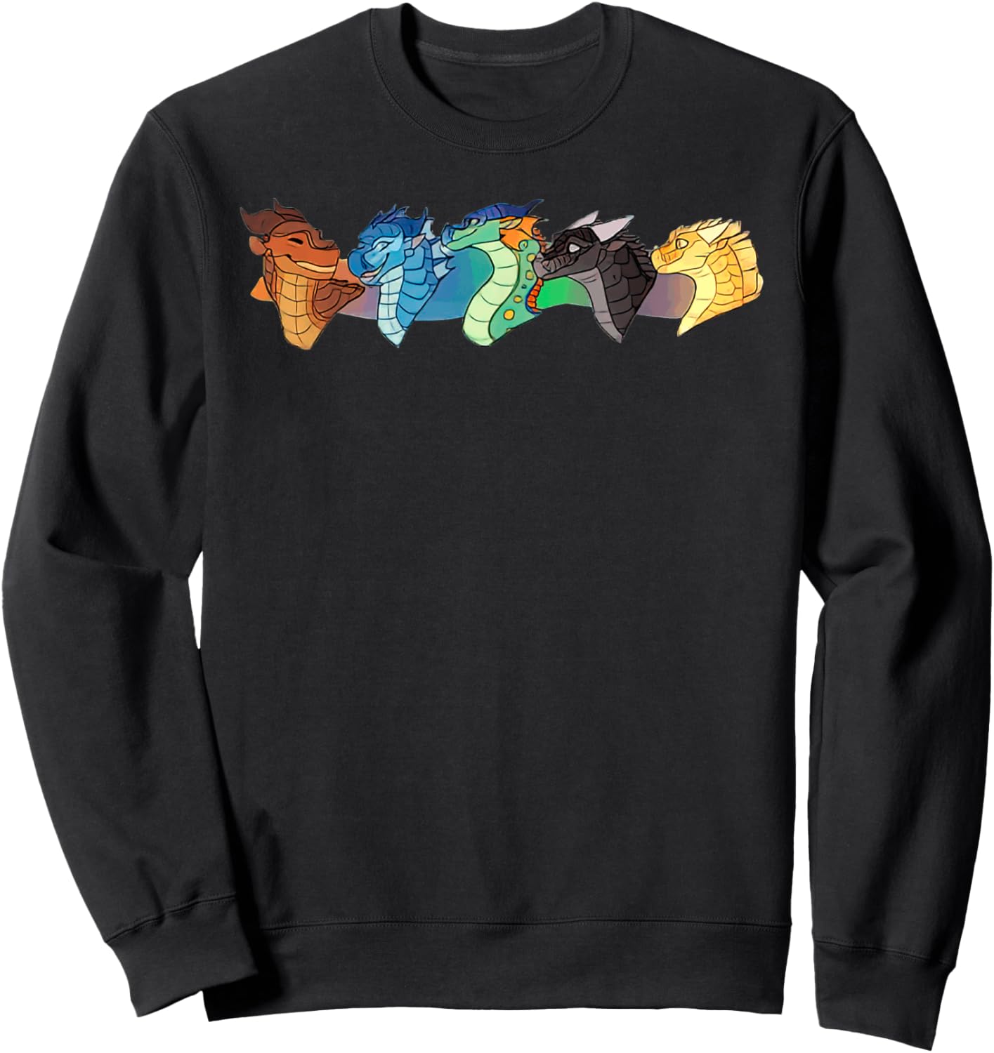 Wing of Fires Legends Fathom Darkstalker Clearsight Sweatshirt - Sweatshirt | Black