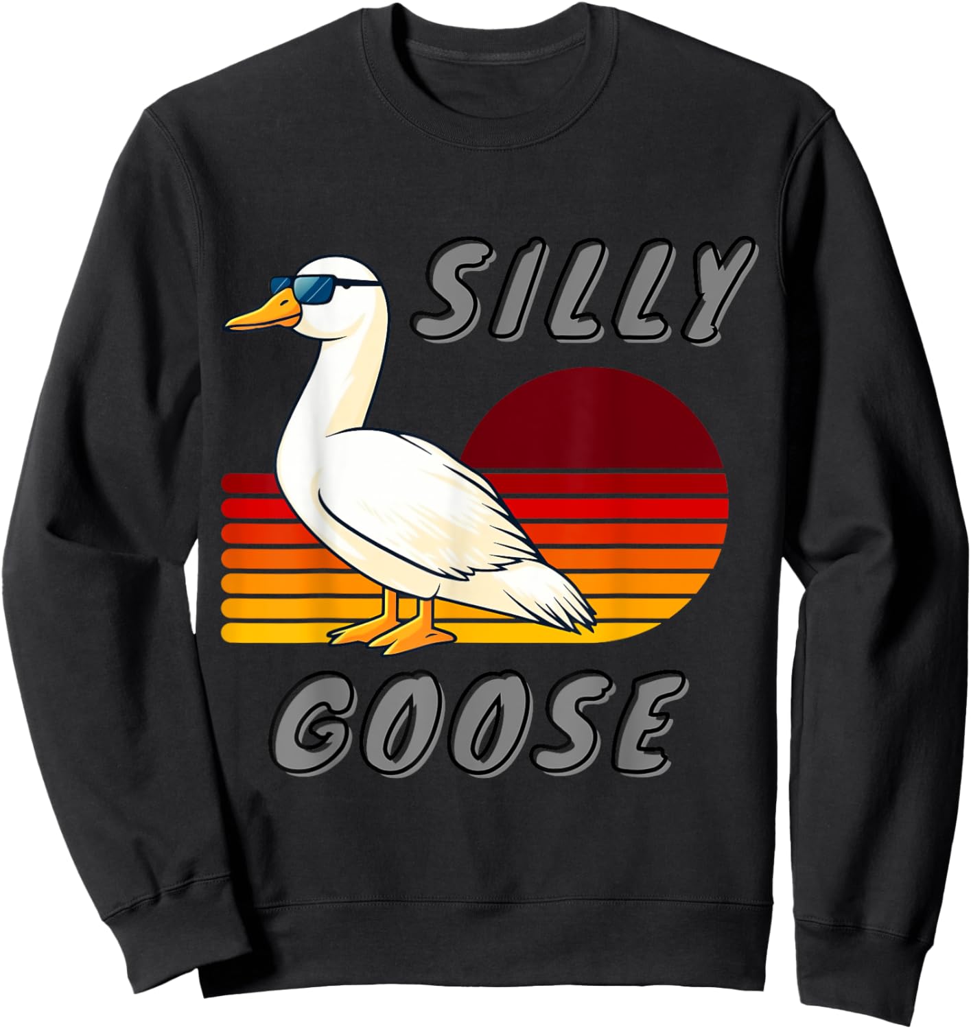 Duck and Goose Silly Goose Gifts Store Untitled Goose Outfit Sweatshirt - Sweatshirt | Black
