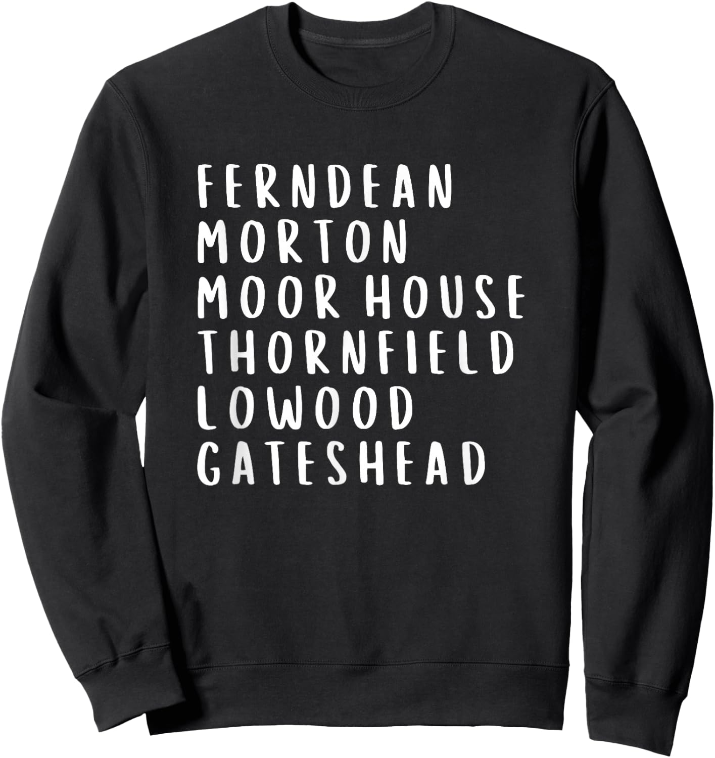 Jane Eyre Charlotte Bronte Novel Places Sweatshirt - Sweatshirt | Black