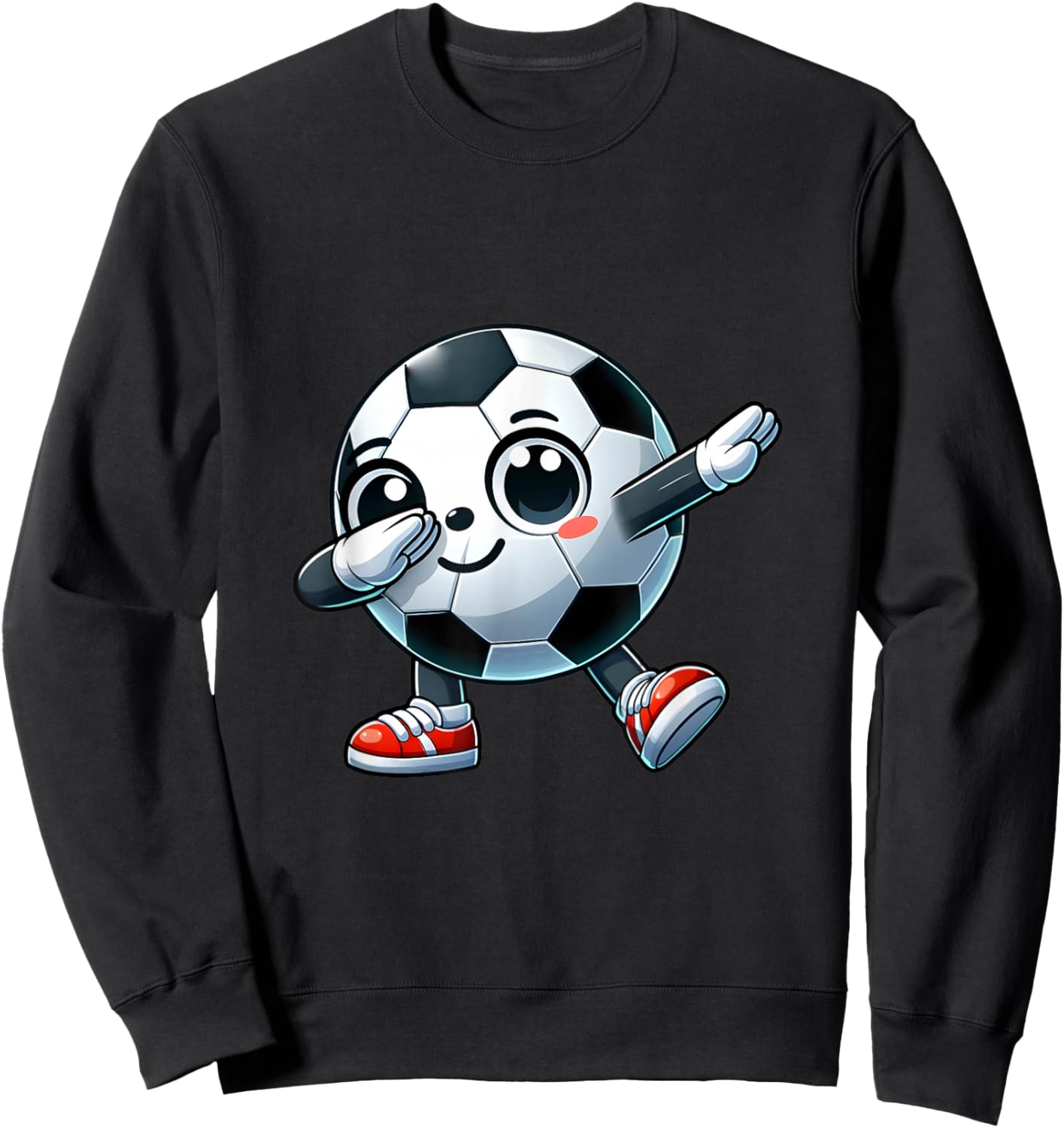 Dabbing Soccer Player Lover Cute Toddler Kids Boys Dab Dance Sweatshirt - Sweatshirt | Black