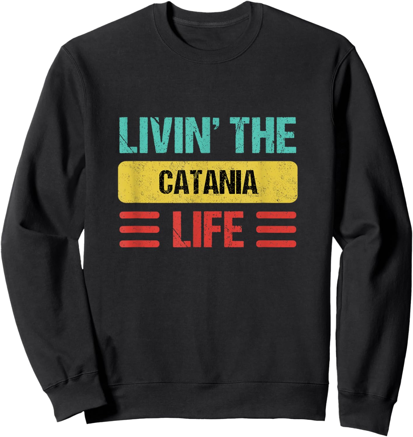 Catania Italy Sweatshirt - Sweatshirt | Black