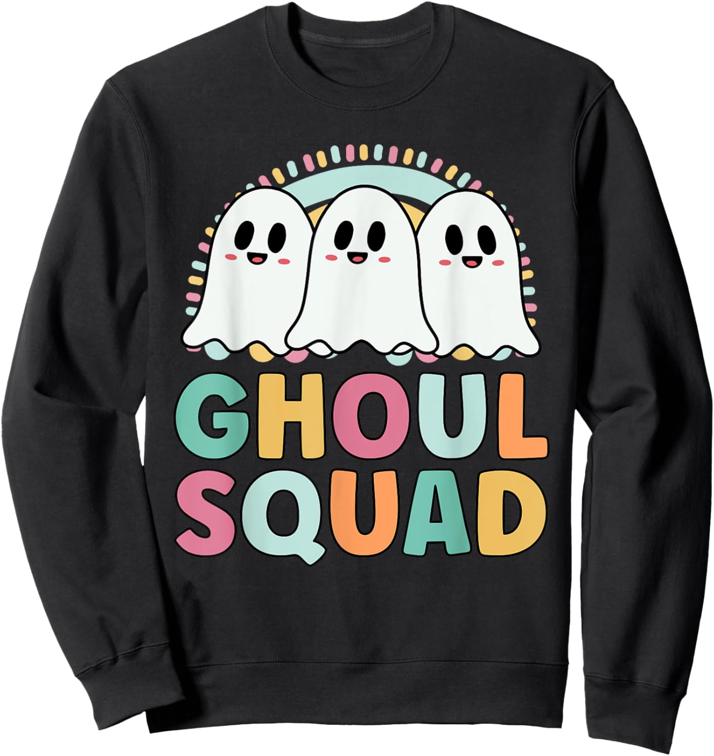 Ghoul Squad Funny Matching For Girls Halloween Sweatshirt - Sweatshirt | Black