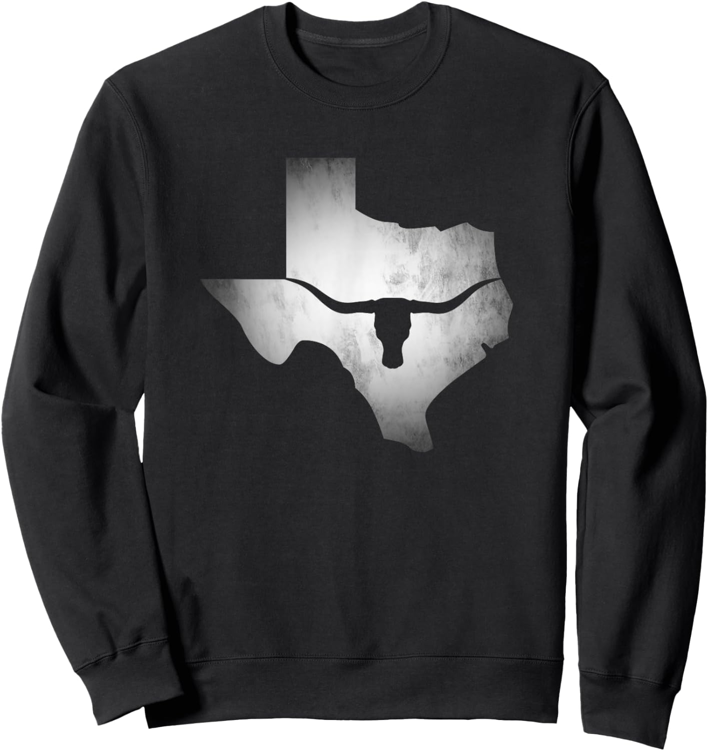 Texas State Bull Longhorn Sweatshirt - Sweatshirt | Black