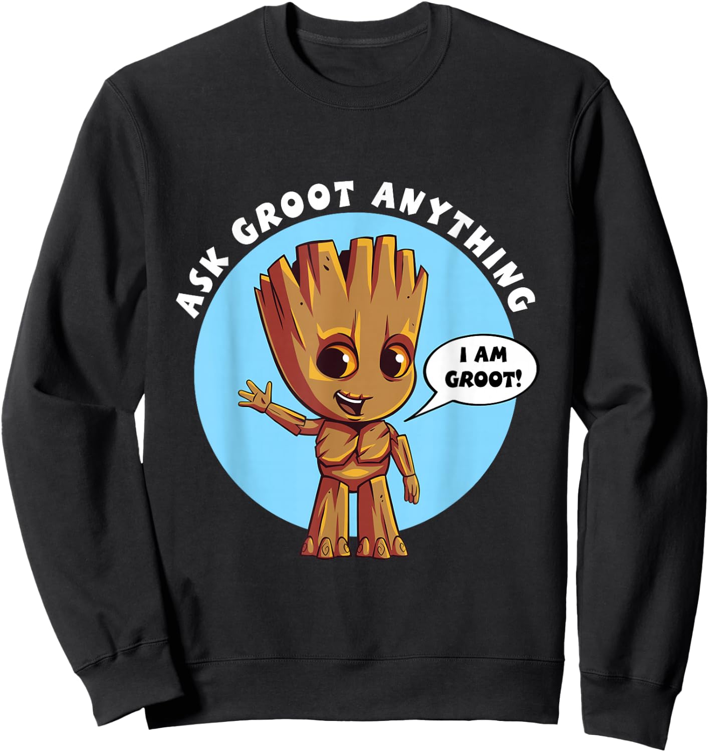 Marvel Ask Groot Anything I am Groot Sweatshirt - Sweatshirt | Black