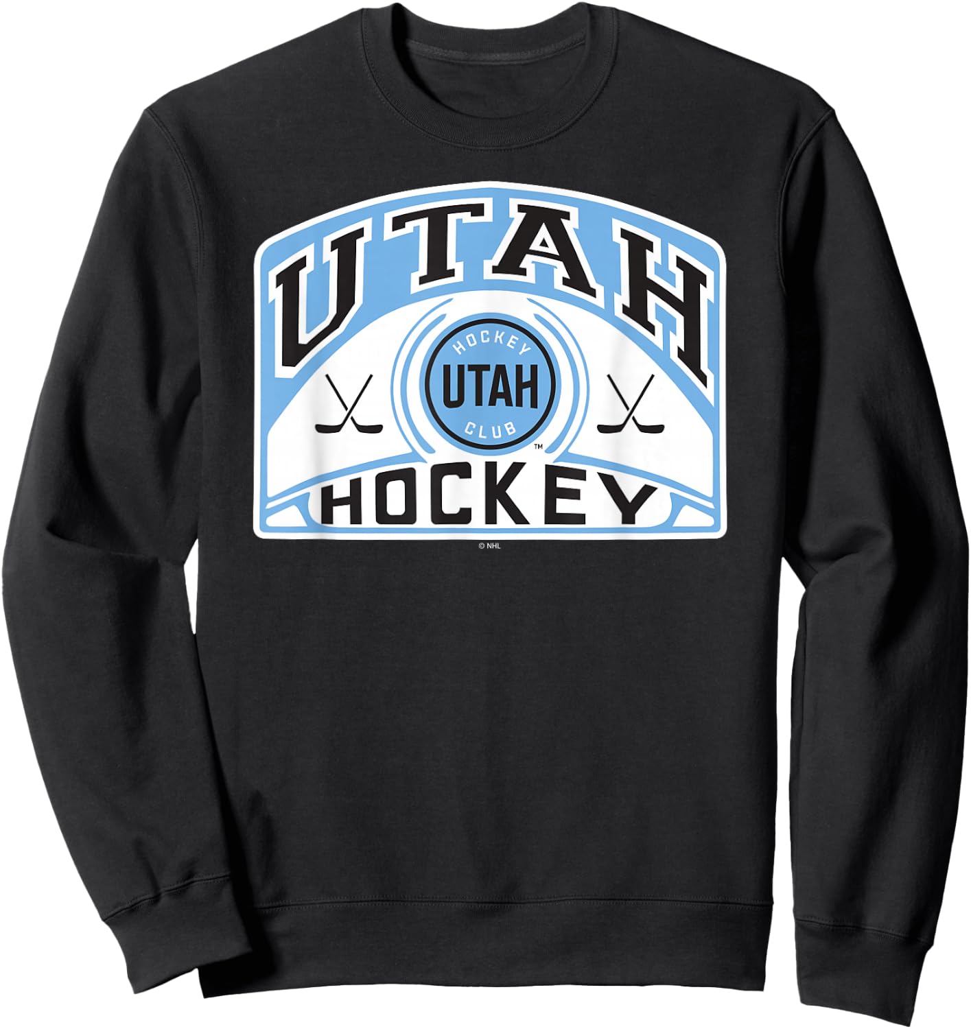 Utah Hockey Club Glide Dark Heather Officially Licensed Sweatshirt - Sweatshirt | Black