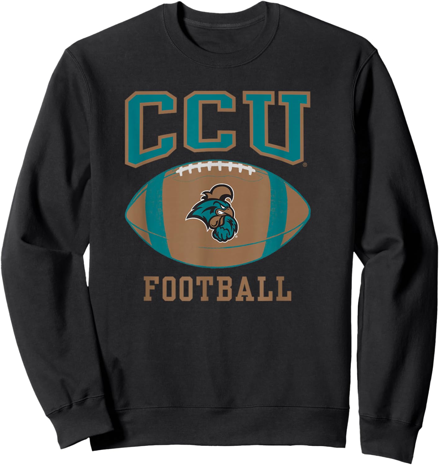 Coastal Carolina University CCU Football Sweatshirt - Sweatshirt | Black