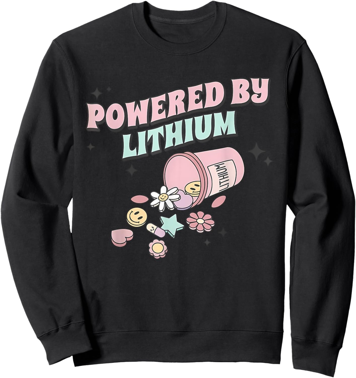 Powered By Lithium Apparel Sweatshirt - Sweatshirt | Black