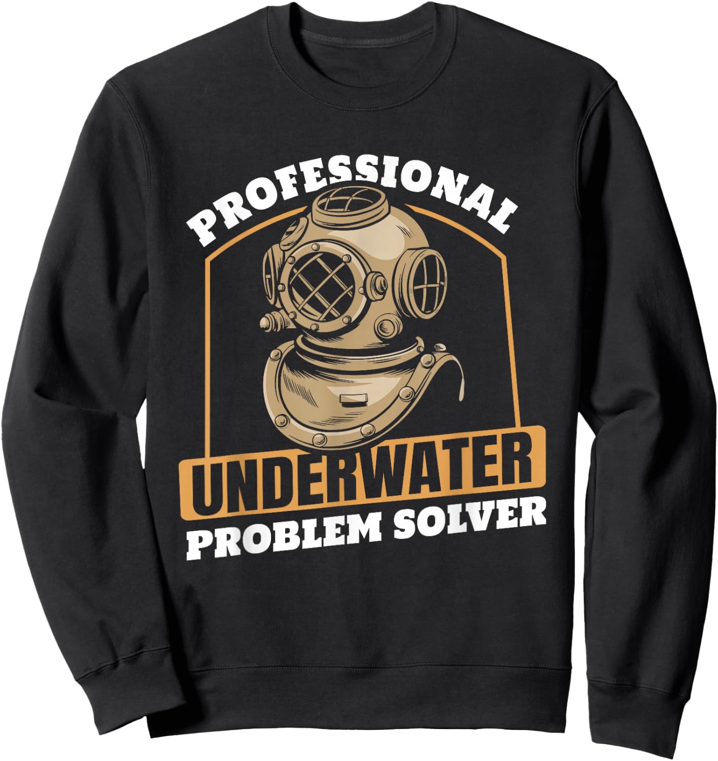 Marine Construction Underwater Welding - Commercial Diver Sweatshirt - Sweatshirt | Black