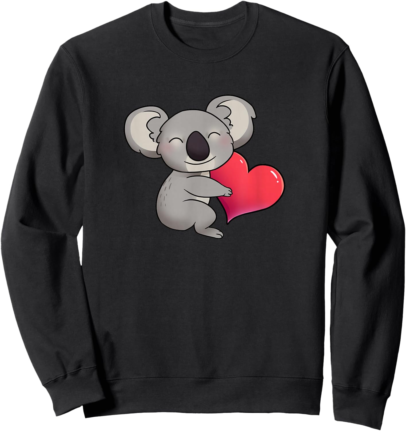Koala Conservation Support Wildlife with Adorable Koala Bear Sweatshirt - Sweatshirt | Black