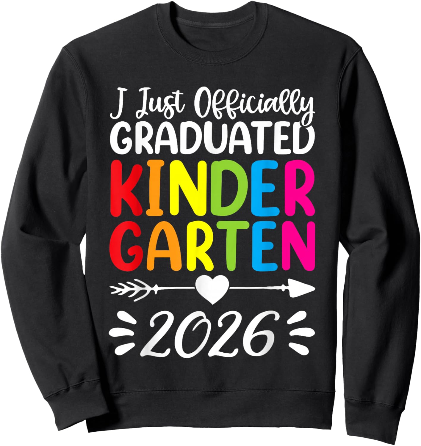 Kindergarten Graduation Outfit for Boys and Girls, Graduate Sweatshirt - Sweatshirt | Black