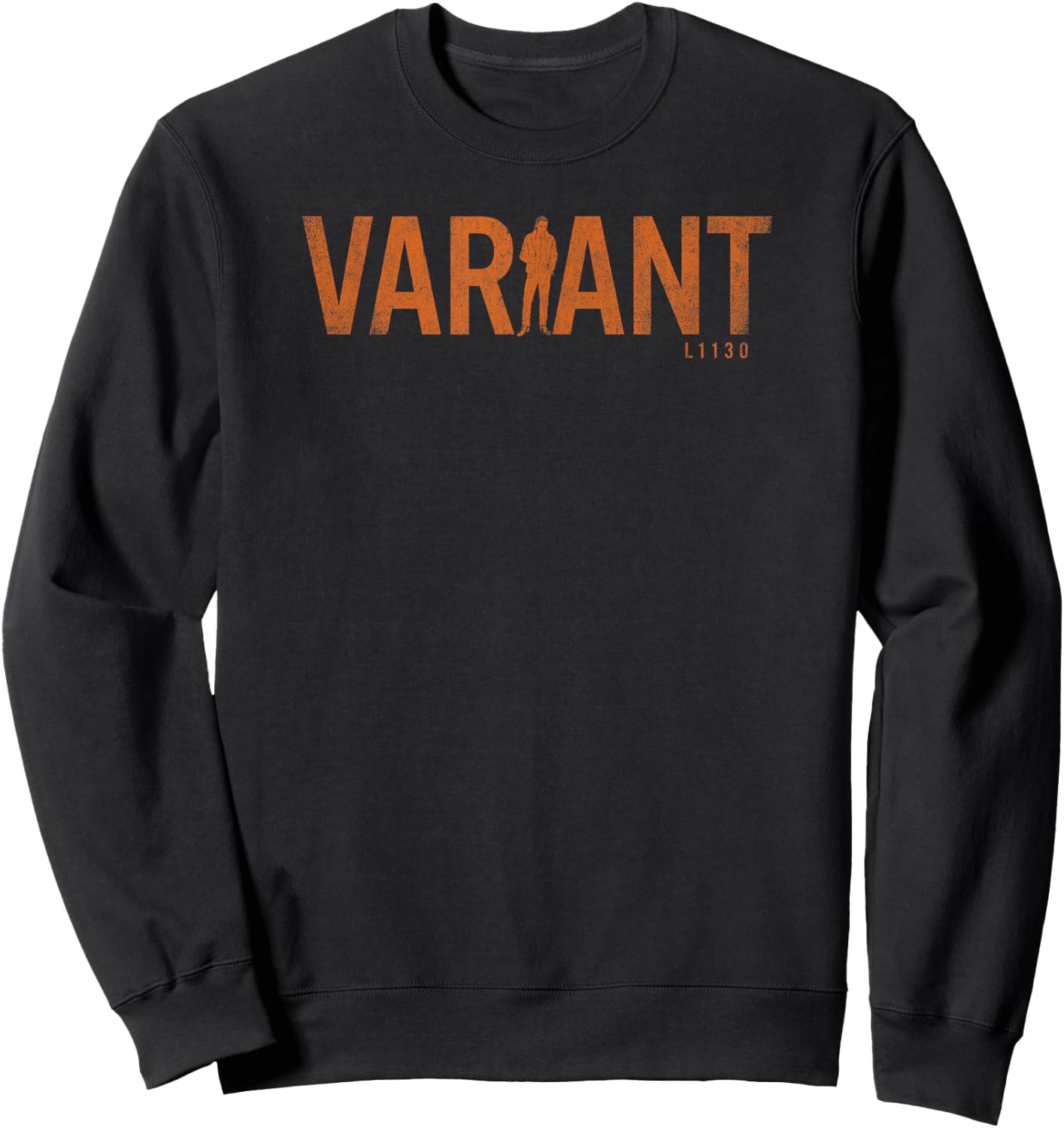 Marvel Loki Variant Loki L1130 Silhouette Center Logo Sweatshirt - Sweatshirt | Black
