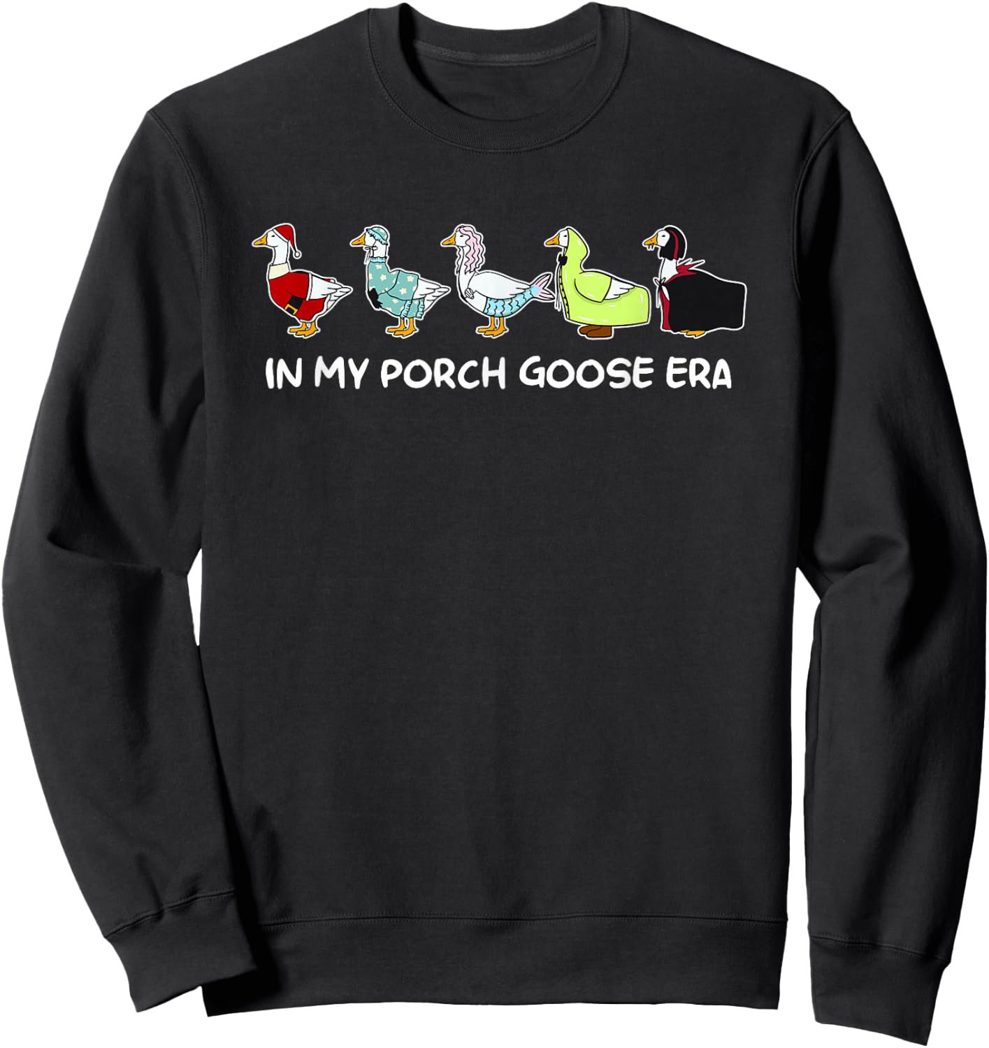 in My Porch Goose Era Sweatshirt - Sweatshirt | Black