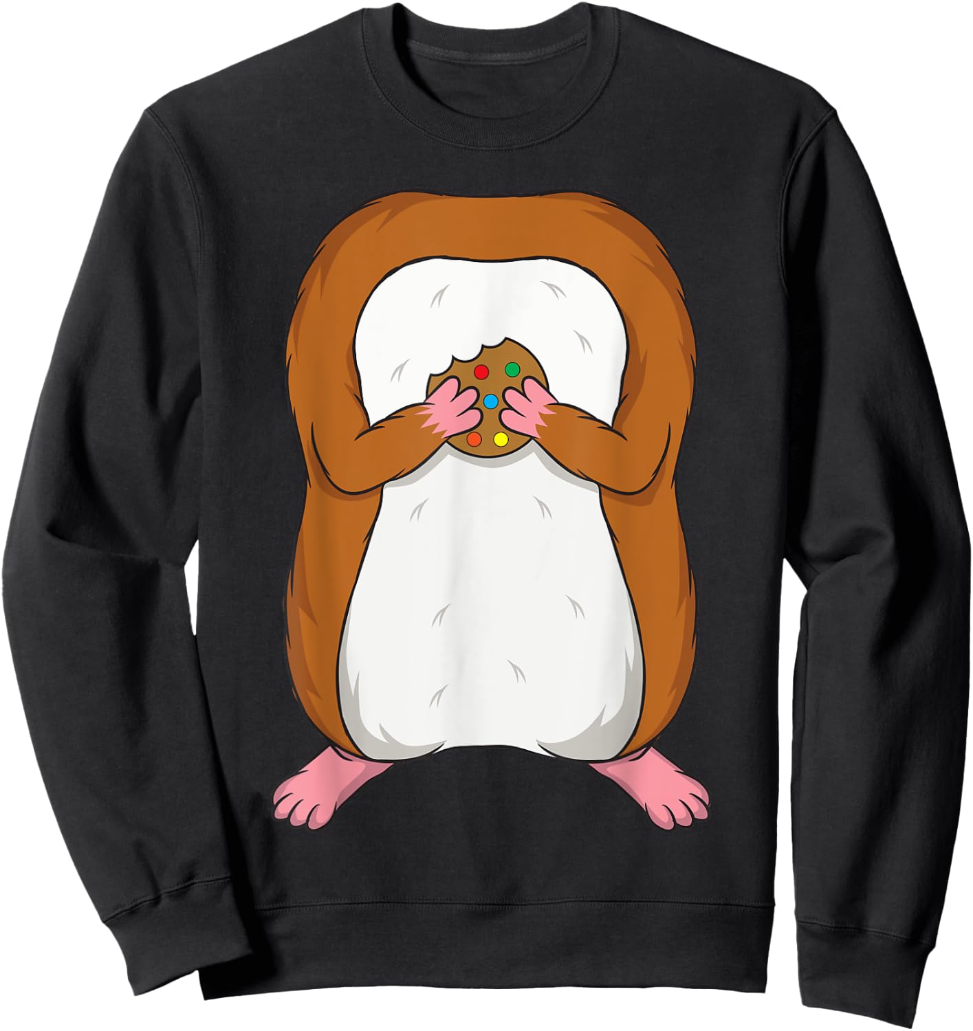 Funny Hamster Body Headless Halloween Easy Costume Outfit Sweatshirt - Sweatshirt | Black