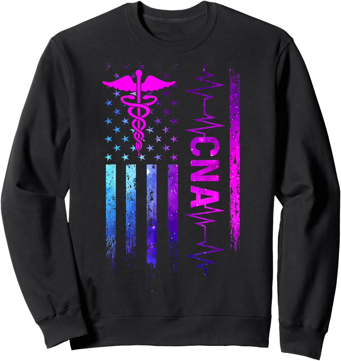CNA Job Certified Nursing Assistant Sweatshirt - Sweatshirt | Black