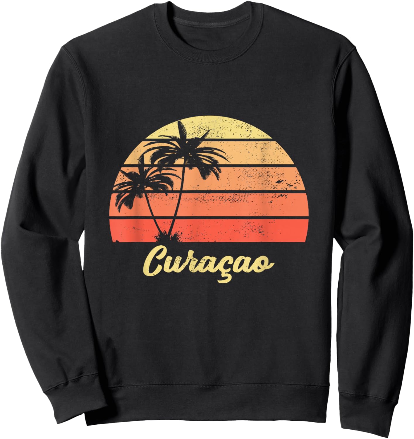 Curacao Shirt Holiday Vacation Cruise Travel Sweatshirt - Sweatshirt | Black