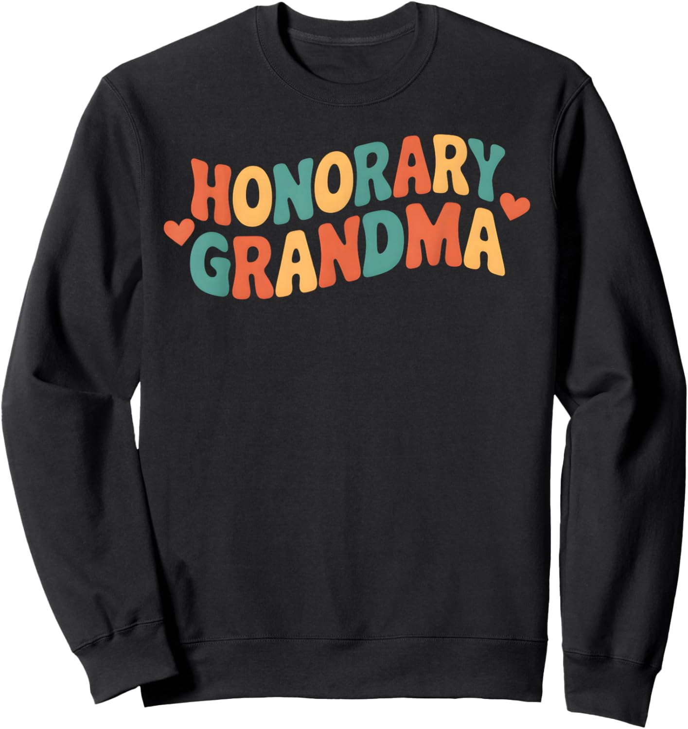 Vintage Honorary Grandma Sweatshirt - Sweatshirt | Black