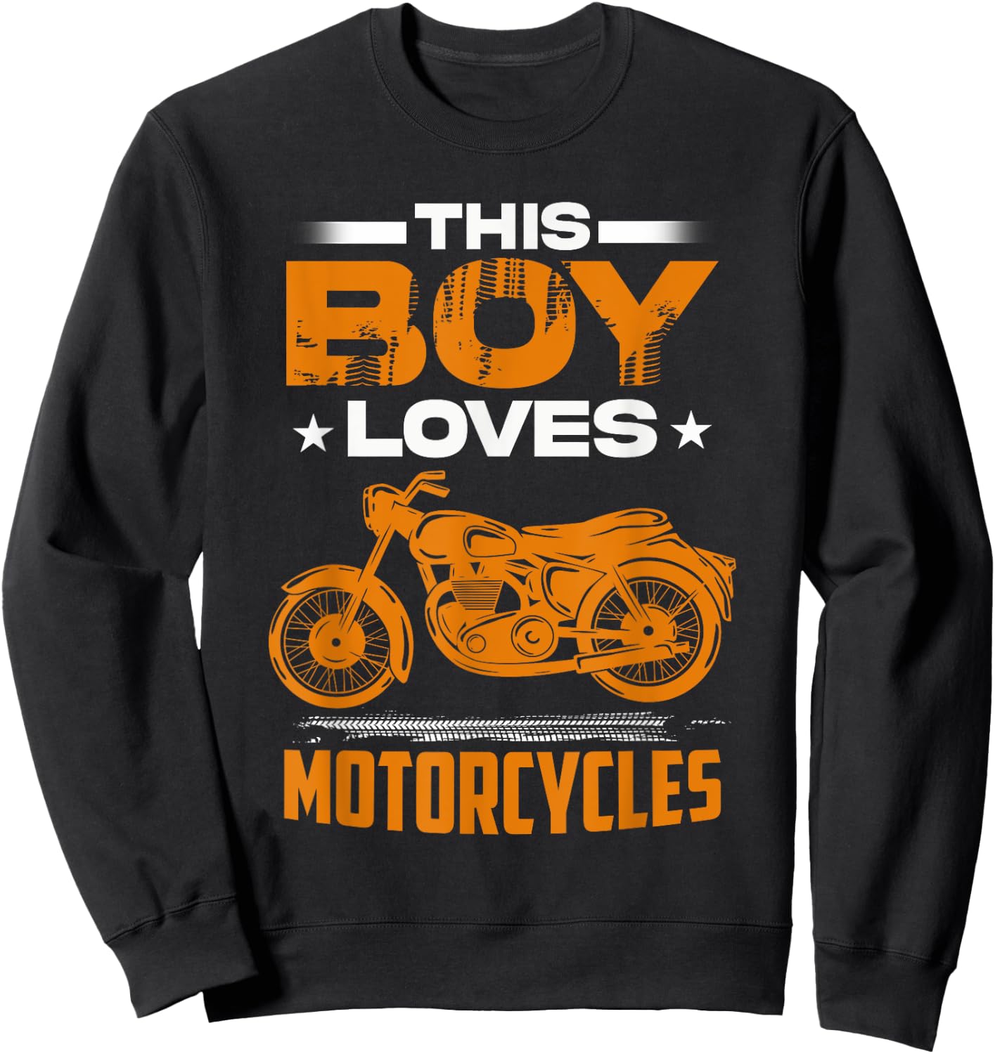 Kids Motorcycle Shirts For Boys Motor Bike Shirt For Kids Sweatshirt - Sweatshirt | Black