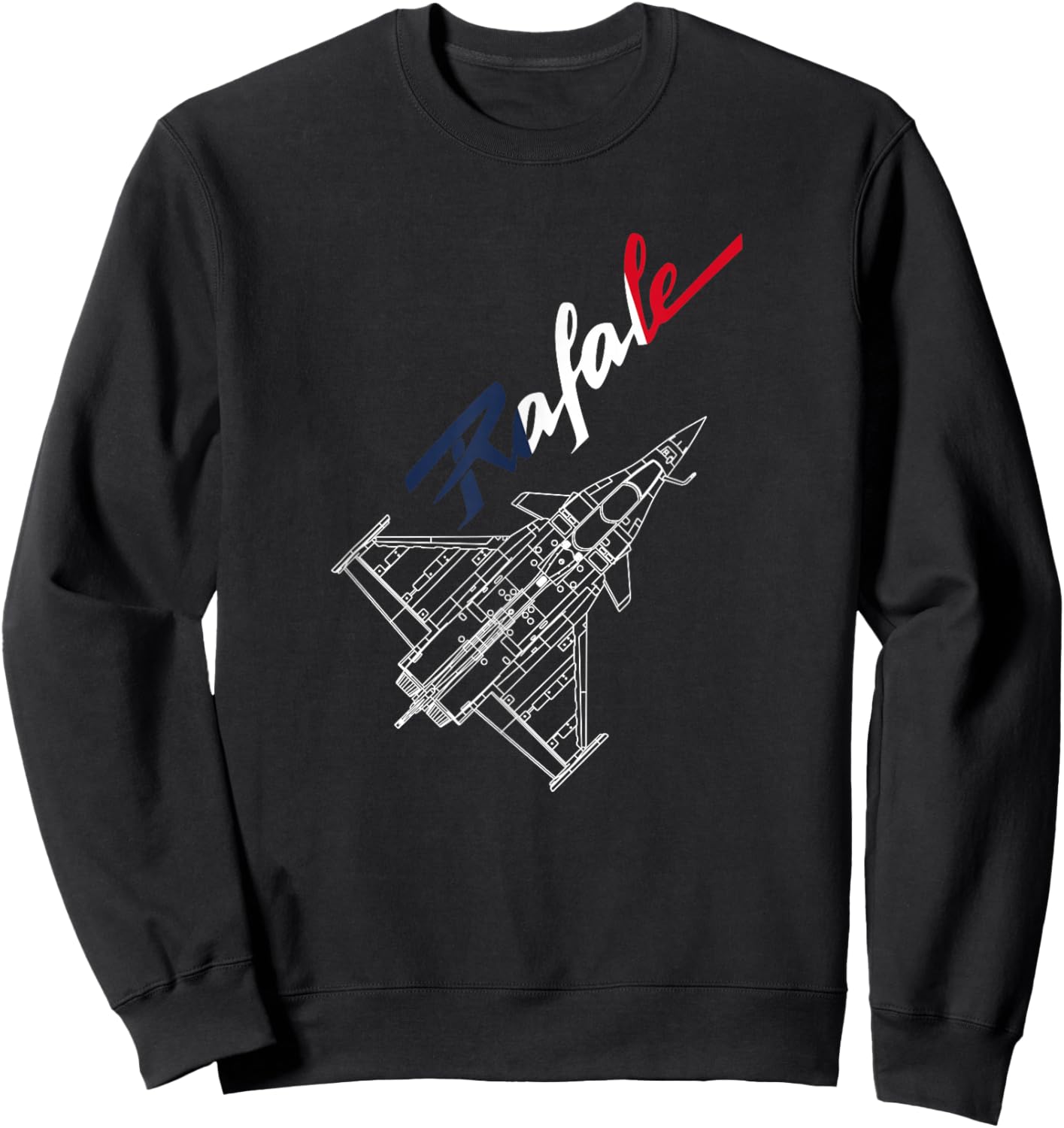 Dassault Rafale French Flag Sweatshirt - Sweatshirt | Black