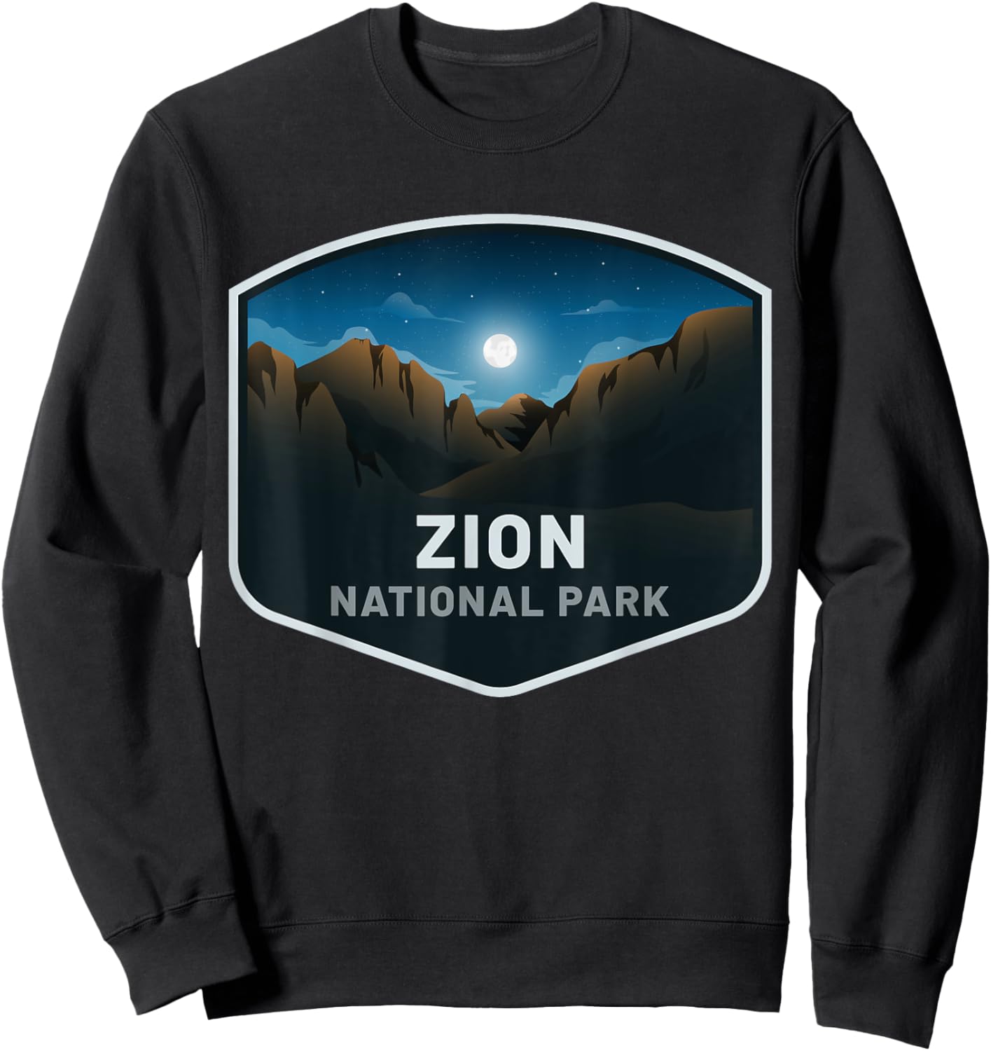 Zion National Park , Black, S Sweatshirt - Sweatshirt | Black