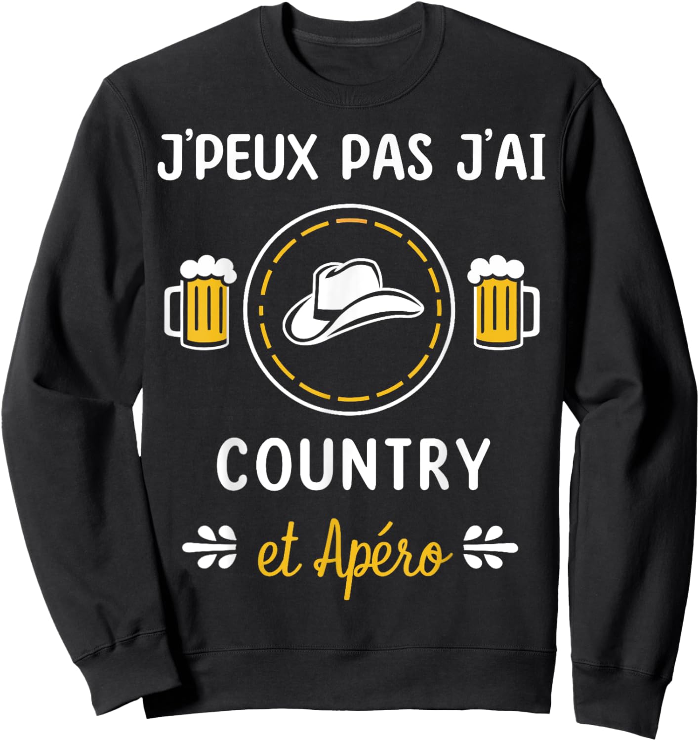 I Can't Have Country , Black, S Sweatshirt - Sweatshirt | Black