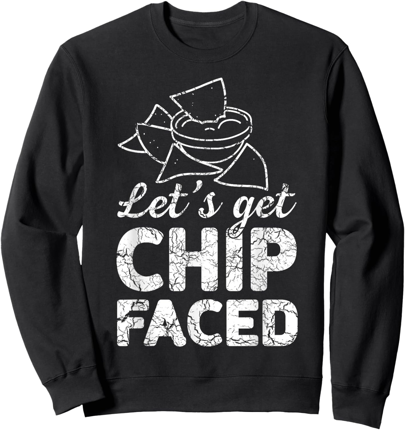 Let's get chip faced Sweatshirt - Sweatshirt | Black
