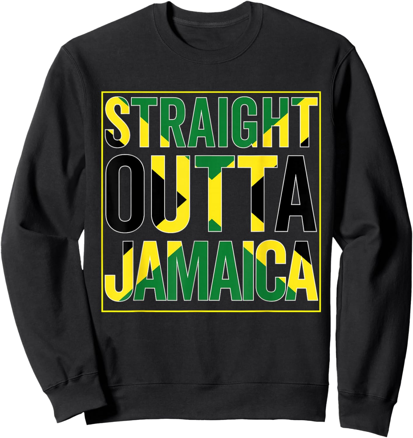 Jamaica Flag Souvenir Jamaican Vintage Men Women Boy Girls Sweatshirt - Sweatshirt | Black