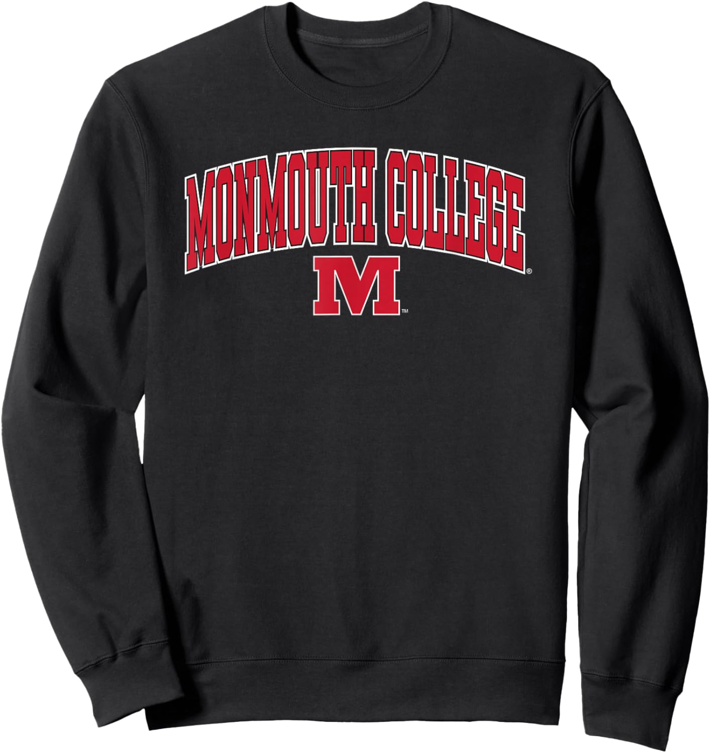 Monmouth College Fighting Scots Arch Over Black Sweatshirt - Sweatshirt | Black