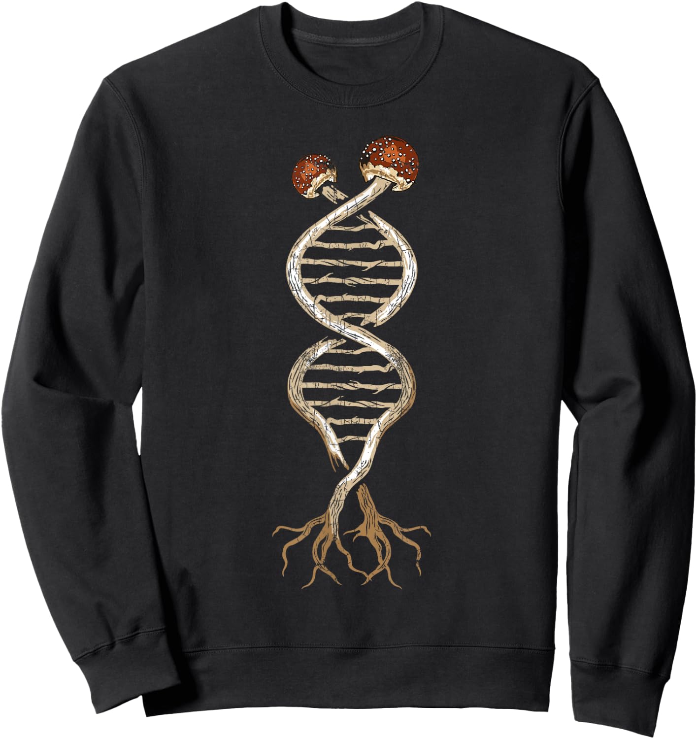 Mushroom Collector Mushroom Collector Gift DNA Sweatshirt - Sweatshirt | Black