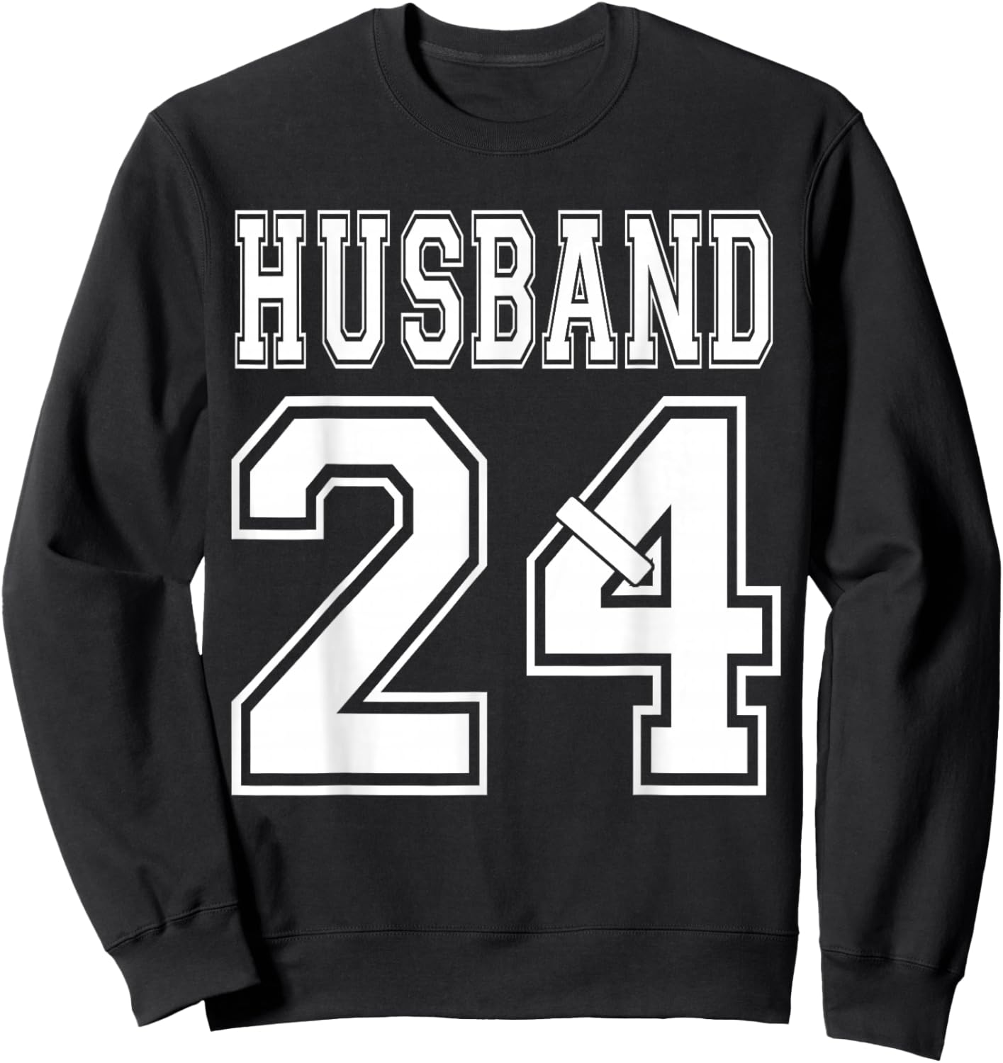 2024 Husband Wife Matching Engagement Party Honeymoon Sweatshirt - Sweatshirt | Black