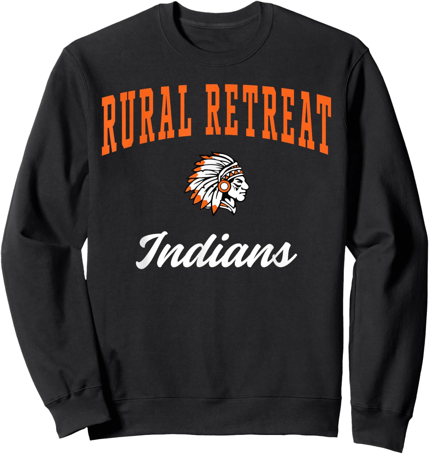 Rural Retreat High School Indians Sweatshirt - Sweatshirt | Black