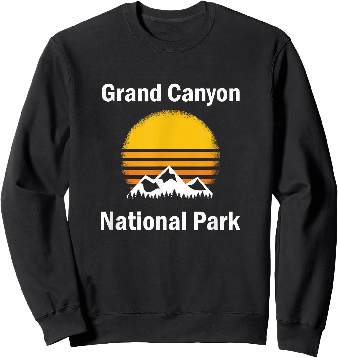 Grand Canyon National Park Mountain Sunset Sweatshirt - Sweatshirt | Black