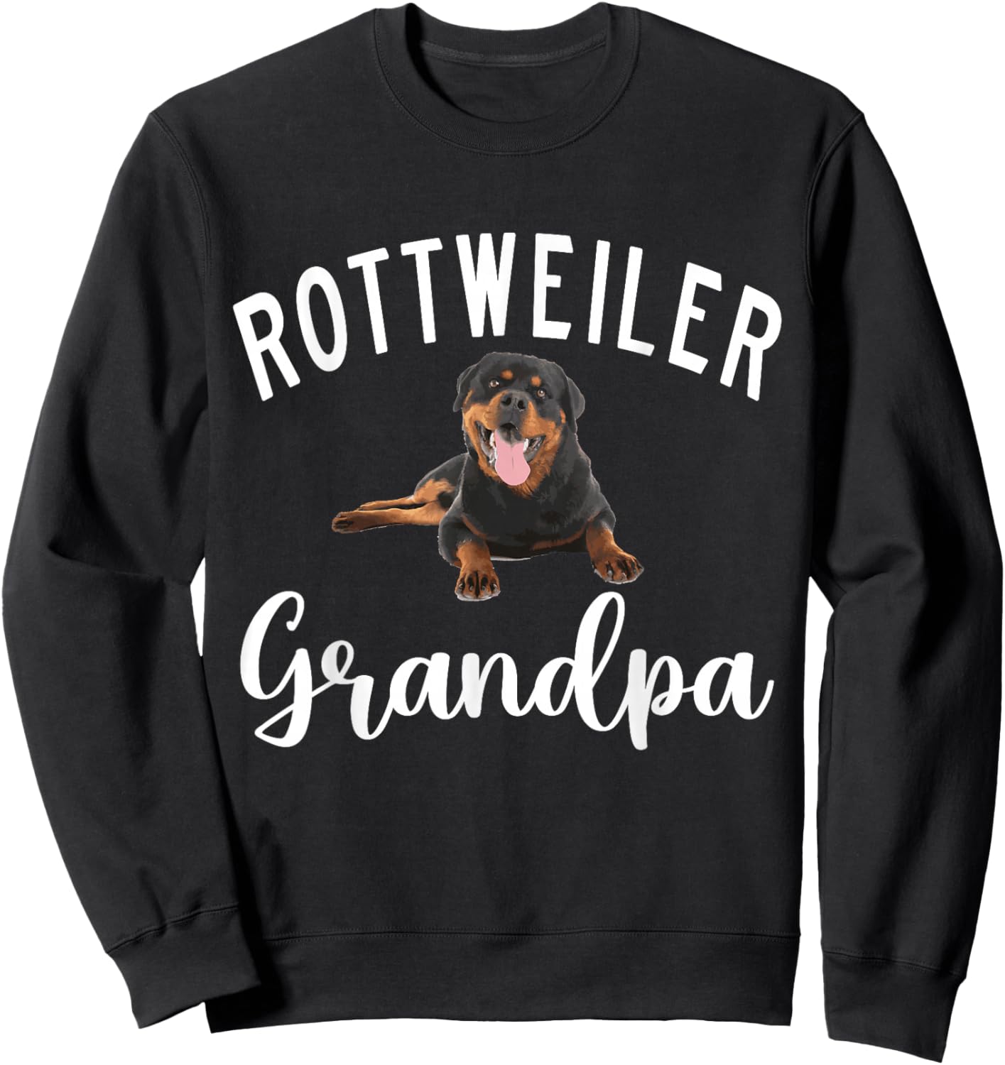 Rottweiler Grandpa Sweatshirt - Sweatshirt | Black