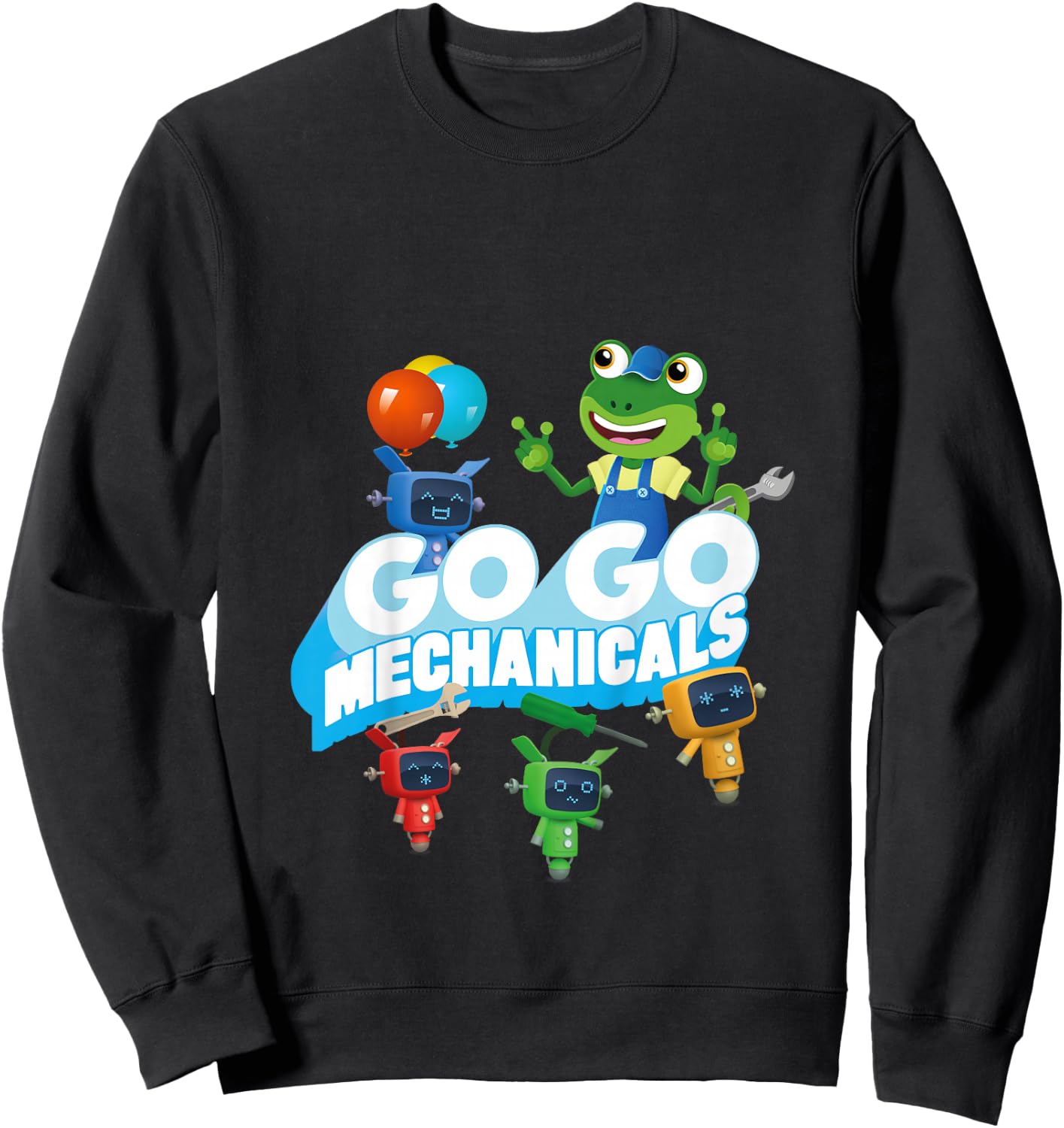 Go Go Mechanicals! Sweatshirt - Sweatshirt | Black