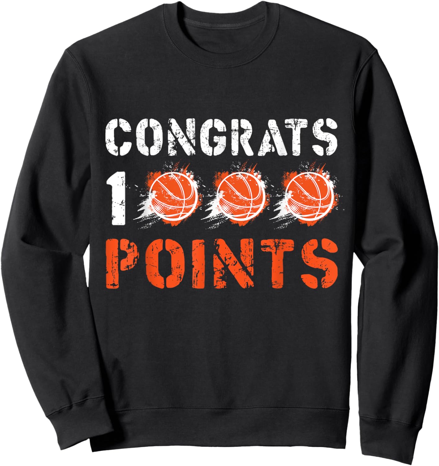1000 Points Basketball Scorer High School Basketball Boys Sweatshirt - Sweatshirt | Black