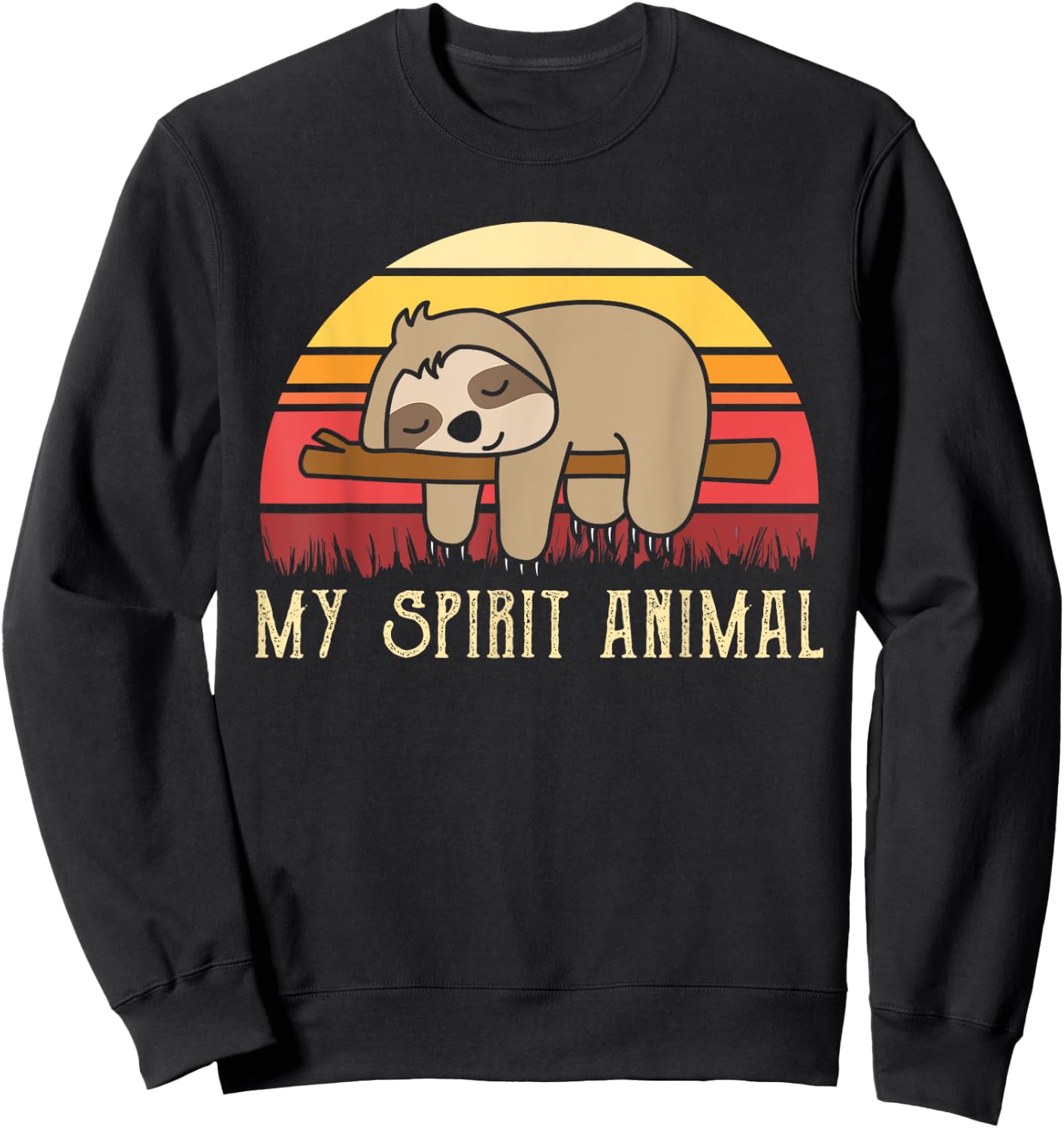 My Spirit Animal Sloth Sweatshirt - Sweatshirt | Black